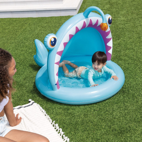 Piscine copii - piscina-gonflabila-acoperita-intex-model-pestisor-127x102x86cm