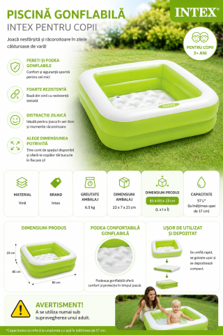 piscina-patrata-pentru-copii-intex-verde-86x86x25cm [5]