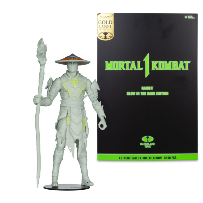 Mortal Kombat Action Figure Glow in the Dark Edition Raiden (Gold Label) 18 cm [7]