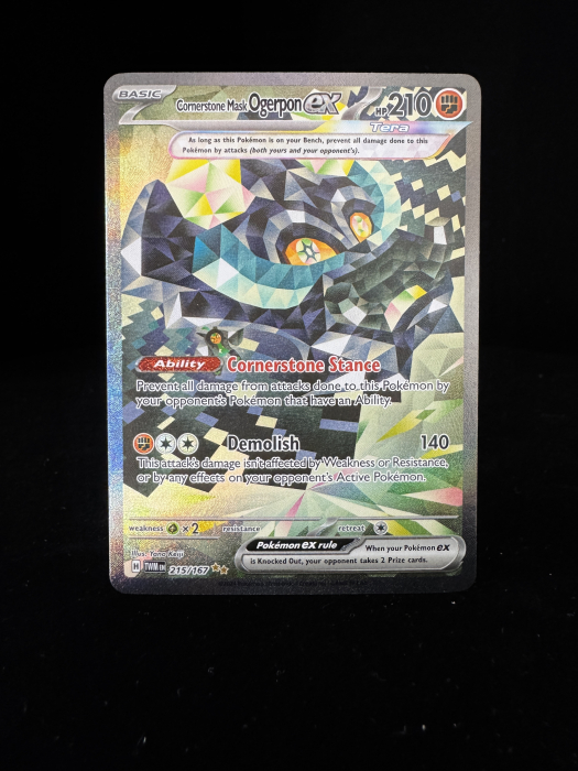 Cornerstone Mask Ogerpon ex (TWM215) - NM | Pokemon Twilight Masquerade [2]