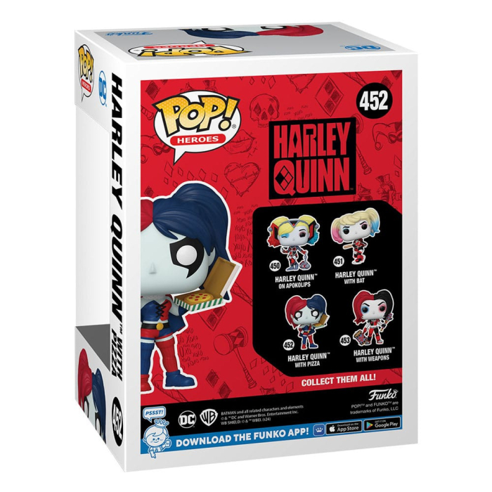 DC Comics: Harley Quinn Takeover POP! Heroes Vinyl Figure Harley with Pizza 9 cm [3]