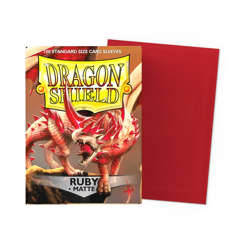 DRAGON SHIELD Standard Sleeves - Matte Ruby (100 Sleeves) [2]