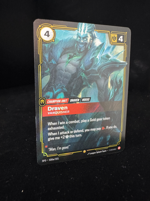 Draven, Vanquisher (V.2 - Showcase) SFD020 - NM | Riftbound Spiritforged [3]