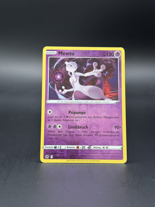 Mewtwo (CRZ 059) [Rev. Holo] - NM | Pokemon Crown Zenith [2]