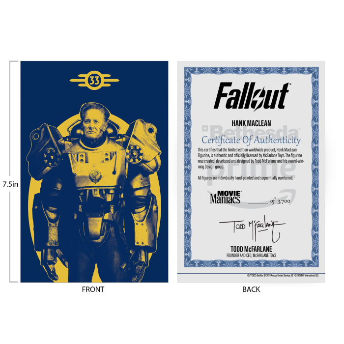Fallout Movie Maniacs Action Figure Hank Maclean (Season 2) (Red Platinum Edition) 17 cm [7]