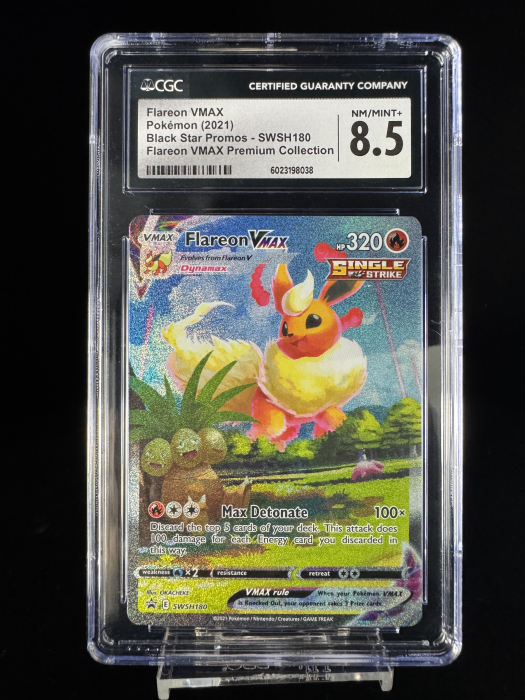 Flareon VMAX (SWSH 180) | Graded CGC 8.5 [NM/MT+] - Pokemon SWSH Black Star Promos [2]