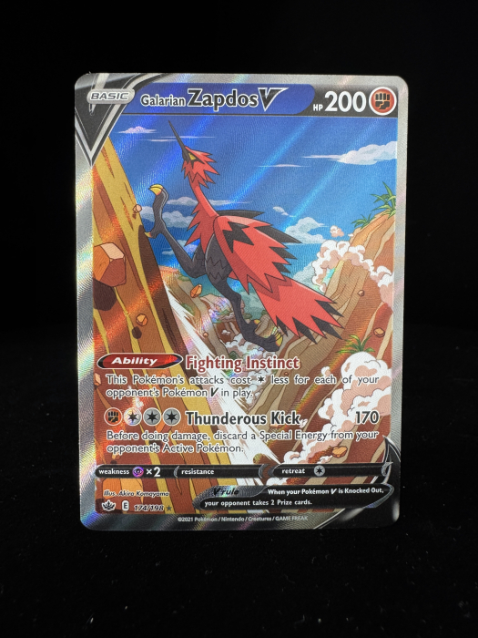 Galarian Zapdos V (CRE174) - NM | Pokemon Chilling Reign [2]