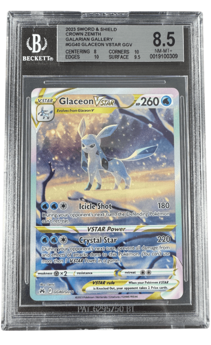 Glaceon VSTAR (CRZ GG40) | Graded BGS 8.5 [NM-MT+] - Pokemon Crown Zenith Trainer Gallery [2]