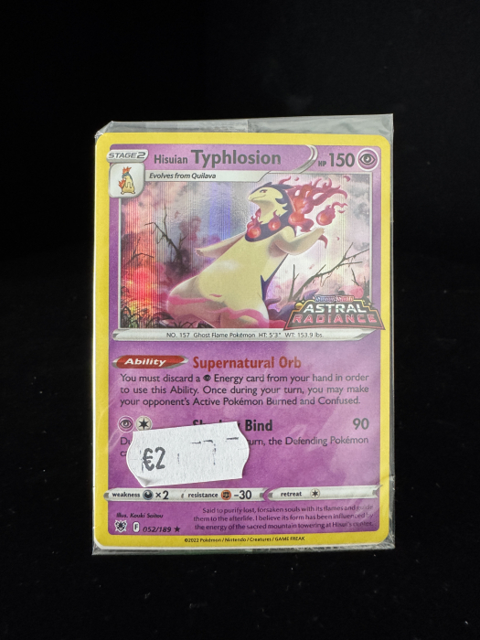 Hisuian Typhlosion (ASR052) sealed GAMESTOP STAMPED - NM | Pokemon Astral Radiance [2]