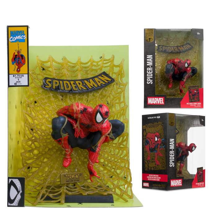 Marvel Collection PVC Statue 1/6 Spider-Man (Spider-Man # 1) (Gold Edition) (Gold Label) 15 cm [9]