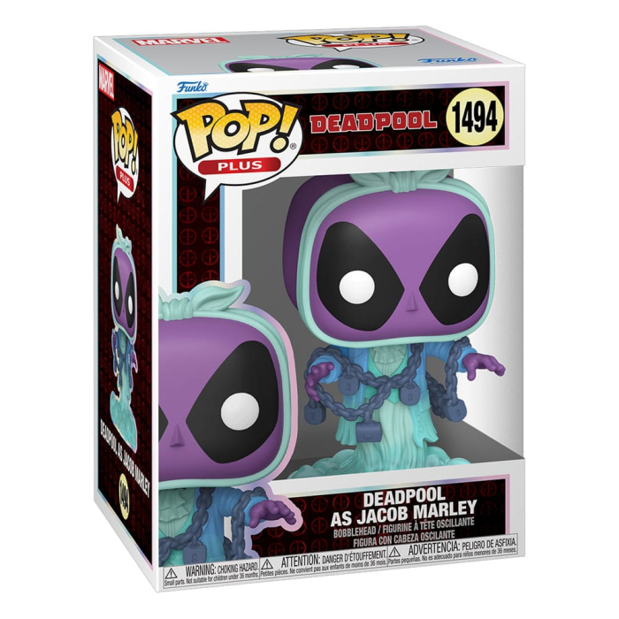 Marvel POP! Plus Vinyl Figure Deadpool as Jacob Marley 9 cm [2]