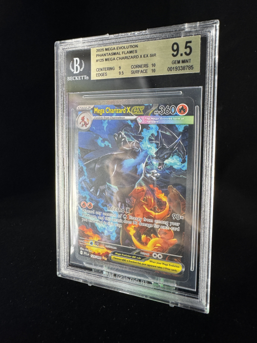 Mega Charizard X ex (PFL125) - Graded BGS 9.5 [GEM MINT] | Pokemon Phantasmal Flames [5]