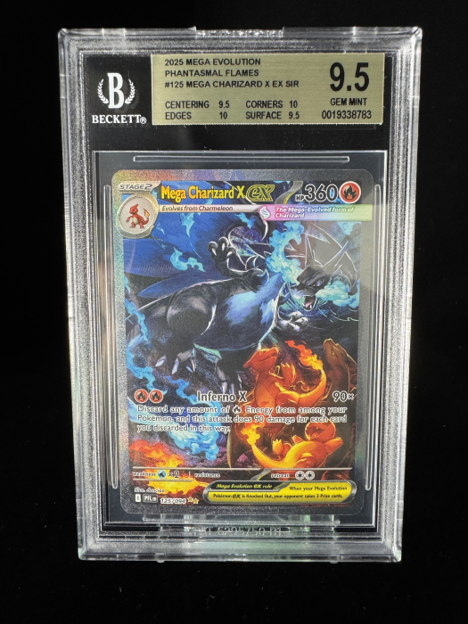 Mega Charizard X ex (PFL125) - Graded BGS 9.5 [GEM MINT] | Pokemon Phantasmal Flames [3]