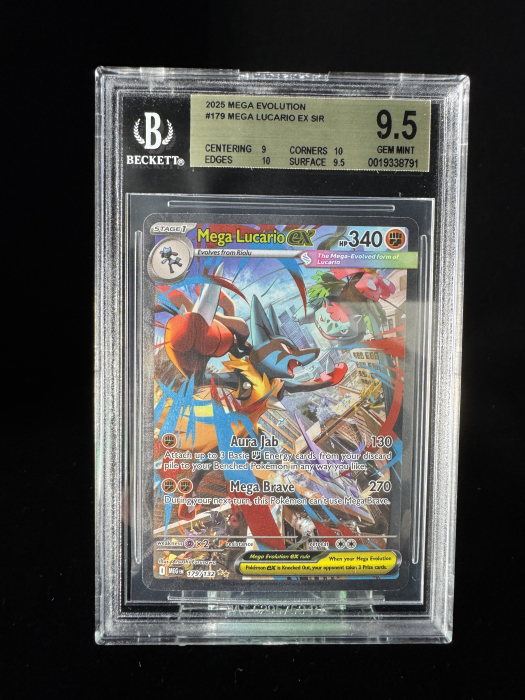 Mega Lucario ex (MEG179) - Graded BGS 9.5 [GEM MINT] | Pokemon Mega Evolution [3]