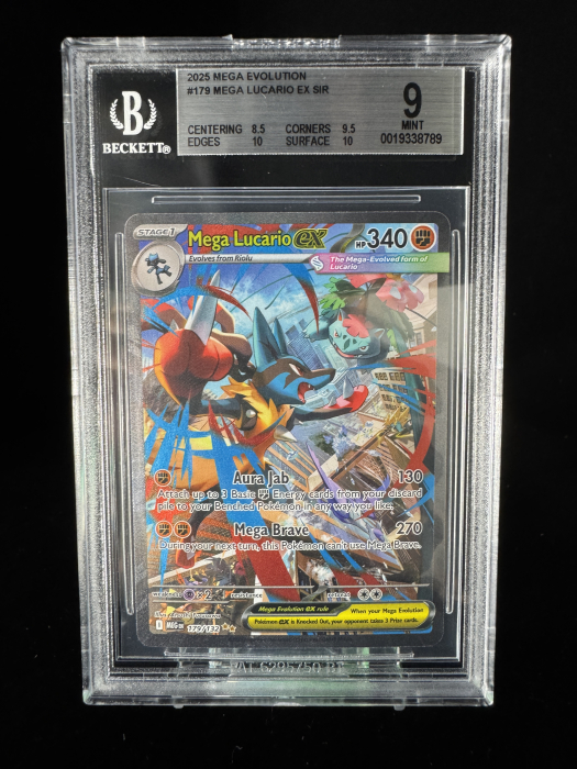 Mega Lucario ex (MEG179) - Graded BGS 9 [MINT] | Pokemon Mega Evolution [3]