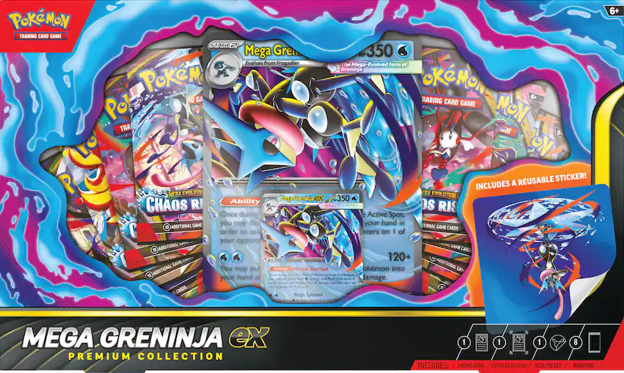 Precomanda Pokemon TCG: Mega Greninja ex Premium Collection Box [2]