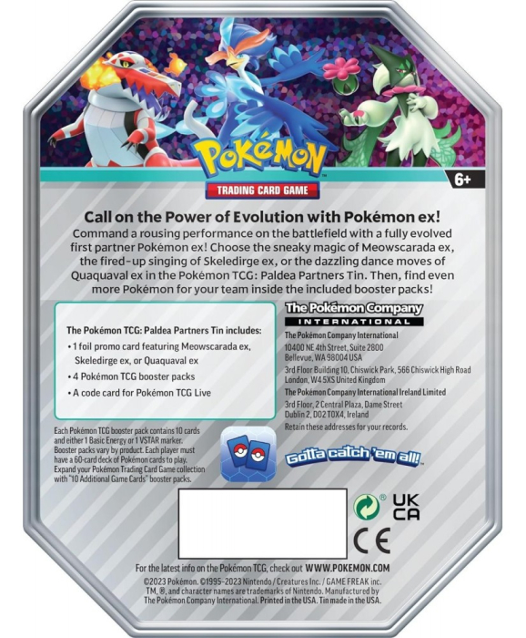 Pokémon TCG: Paldea Partners Tin [Skeledirge ex] [2]