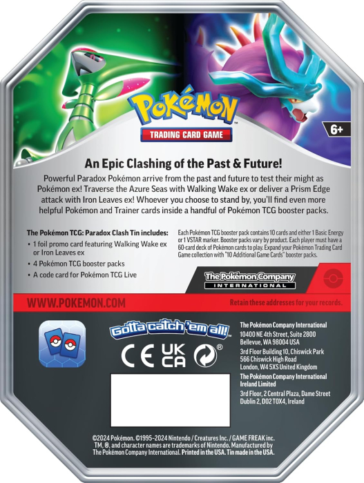 Pokémon TCG: Paradox Clash Tin [Iron Leaves ex] [2]