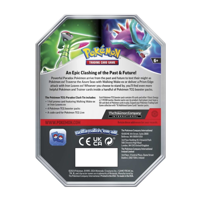 Pokémon TCG: Paradox Clash Tin [Walking Wake ex] [5]