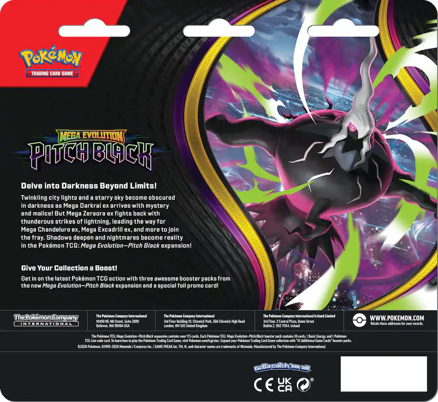Pokemon TCG: Pitch Black 3 Pack Blister [2]