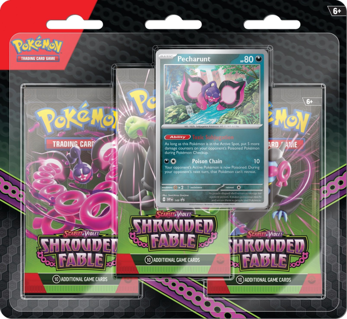 Pokémon TCG: Shrouded Fable 3 Pack Blister [Pecharunt] [1]