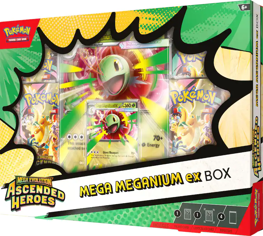 Precomanda Pokémon TCG: Ascended Heroes Mega Meganium ex Box [2]