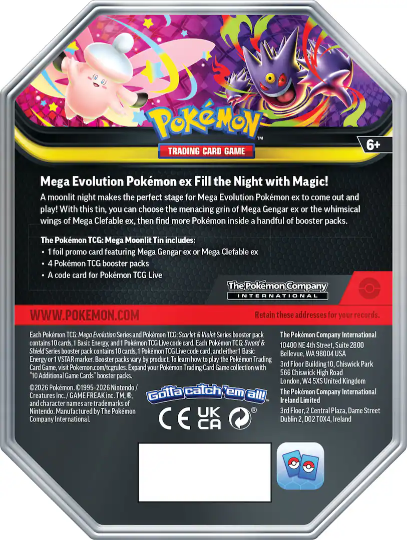 Pokemon TCG: Mega Moonlit Tin [Mega Gengar ex] [2]