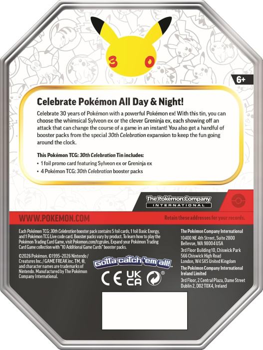 Precomanda Pokemon TCG: 30th Celebration Tin [3]