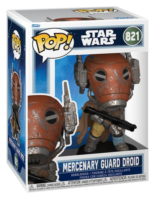 Star Wars: The Mandalorian and Grogu POP! Vinyl Bobblehead Figure Mercenary Guard Droid 9 cm [2]