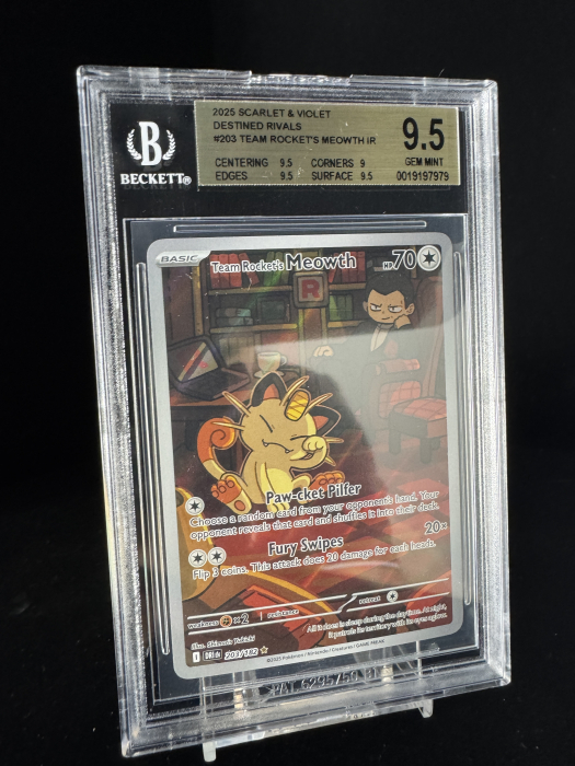 Team Rocket's Meowth (DRI203) - Graded BGS 9.5 [GEM MINT] | Pokemon Destined Rivals [3]