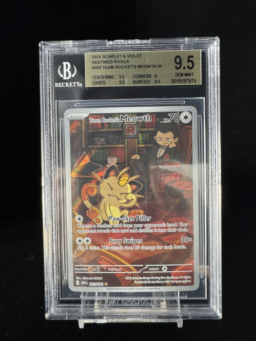 Team Rocket's Meowth (DRI203) - Graded BGS 9.5 [GEM MINT] | Pokemon Destined Rivals [2]