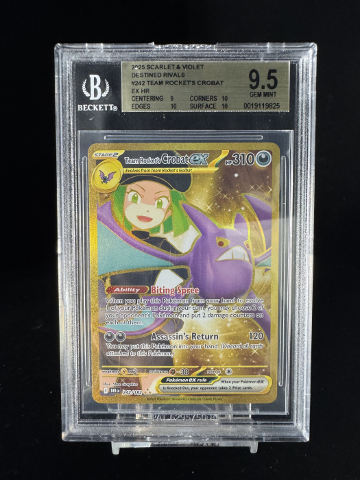 Team Rocket's Crobat ex (DRI 242) - Graded BGS 9.5 [GEM MINT] | Pokemon Destined Rivals [2]