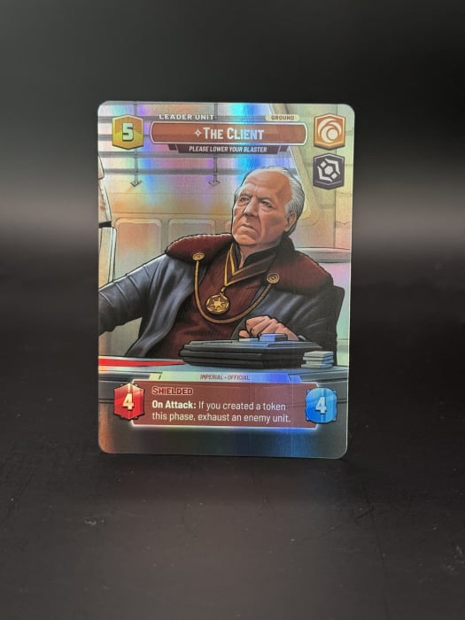 The Client, Please Lower Your Blaster (V.2) - NM | Star Wars Unlimited [2]
