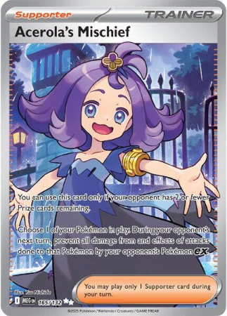 RAW Cards - Acerola's Mischief (MEG165) - NM | Pokemon Mega Evolution