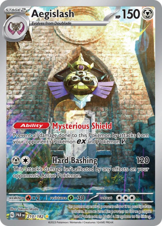 RAW Cards - Aegislash (PAR 210) - NM | Pokemon Paradox Rift
