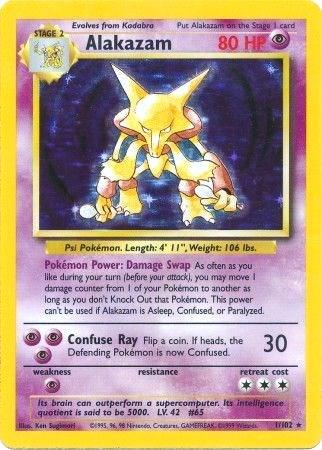 RAW Cards - Alakazam (BS1) - PL | Pokemon Base Set