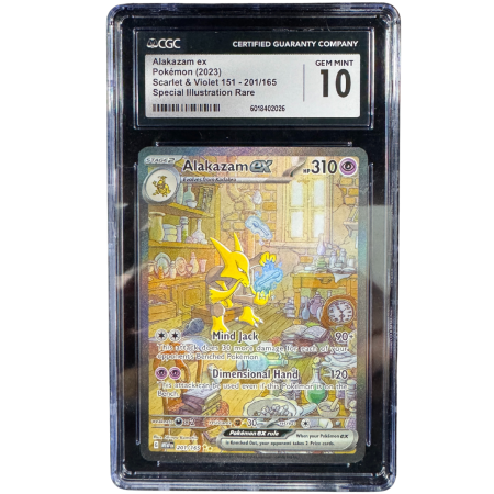 GRADED Cards - Alakazam ex (MEW201) | Graded CGC 10 [GEM MINT] - Pokemon 151