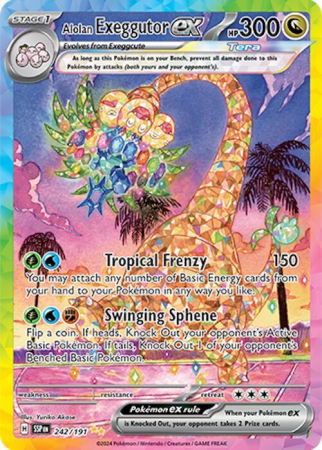RAW Cards - Alolan Exeggutor ex (SSP242) | Graded PSA 8
