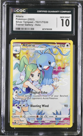 CGC Cards - Altaria (SIT TG11) | Graded CGC 10 [GEM MINT] - Pokemon Silver Tempest Trainer Gallery