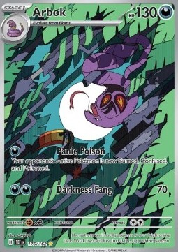 RAW Cards - Arbok (TEF176) - NM | Pokemon Temporal Forces