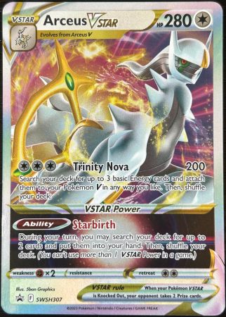 RAW Cards - Arceus Vstar (SWSH307) - NM | Pokemon SWSH Black Star Promos