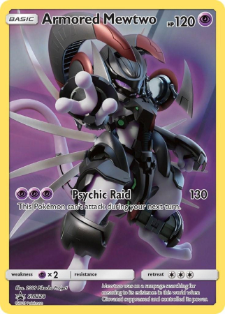 RAW Cards - Armored Mewtwo (SM228) - GD | Pokemon SM Black Star Promos