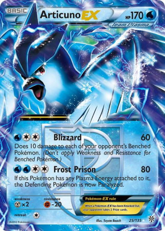 Cartonase - Articuno EX (PLS 25) - NM- | Pokemon Plasma Storm
