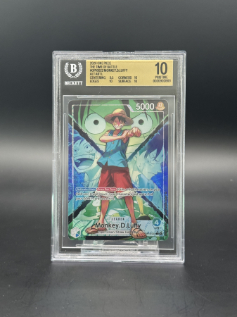 GRADED Cards - Monkey.D.Luffy (OP16-022) (V.2) - Graded BGS 10 [PRISTINE] | One Piece: The Time of Battle