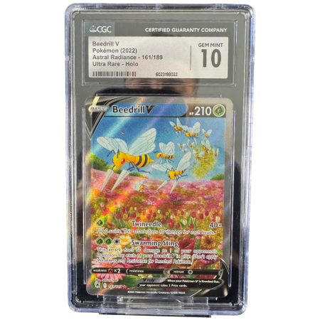 CGC Cards - Beedrill V (ASR 161) | Graded CGC 10 [GEM MINT] - Pokemon Astral Radiance