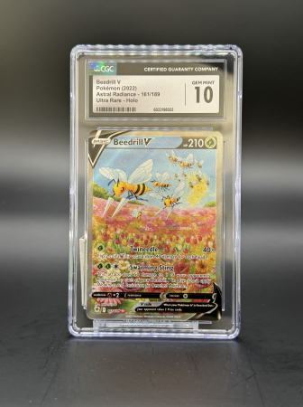 CGC Cards - Beedrill V (ASR 161) | Graded CGC 10 [GEM MINT] - Pokemon Astral Radiance
