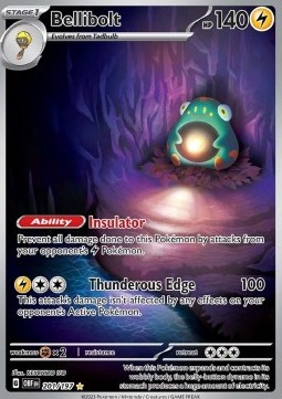 RAW Cards - Bellibolt (OBF201) - NM | Pokemon Obsidian Flames