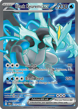 RAW Cards - Black Kyurem ex (SSP218) - NM | Pokemon Surging Sparks