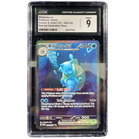 GRADED Cards - Blastoise ex (MEW200) | Graded CGC 9 [MINT] - Pokemon 151