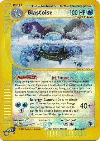 Cartonase - Blastoise (EX37) reverse holo - GD | Pokemon Expedition Base Set
